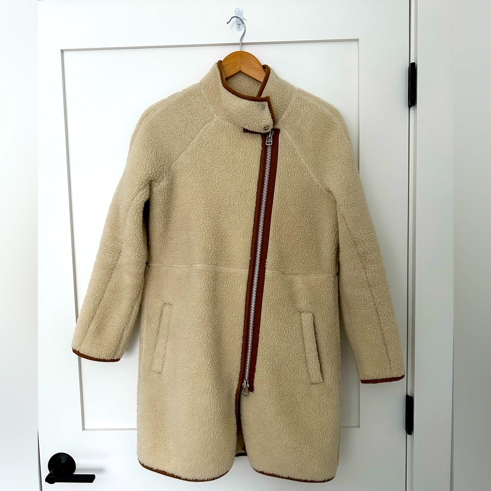 Madewell Shearling Cocoon Coat | Size XS